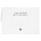 Artist's Note Card (Back Horizontal)