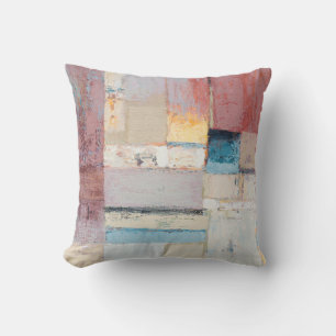 Artists oil paints multicolored closeup abstract b throw pillow