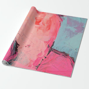 Artists oil paints multicolored closeup abstract b wrapping paper