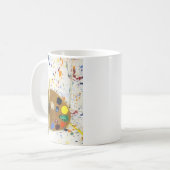 Artists Paint Splatter And Palette of Paint Coffee Mug (Front Left)