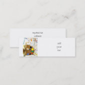Artists Paint Splatter And Palette of Paint Mini Business Card (Front/Back)