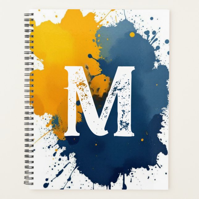 Artist's Paint Splatter Planner (Front)