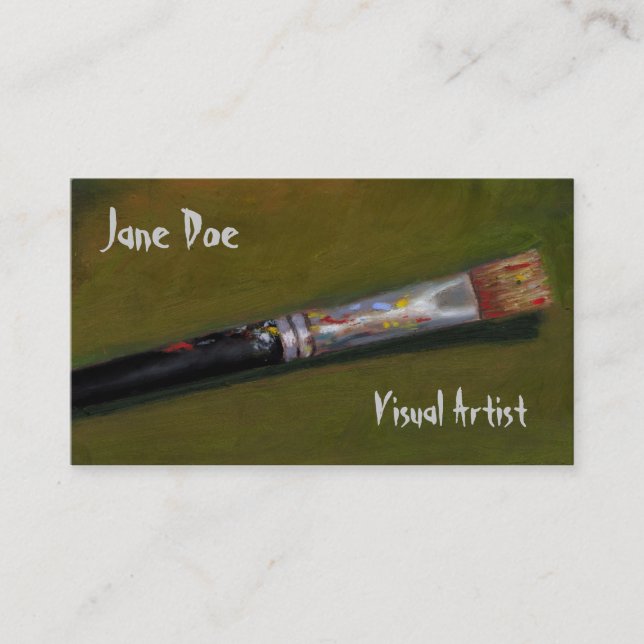 ARTIST'S PAINTBRUSH: BUSINESS CARD (Front)