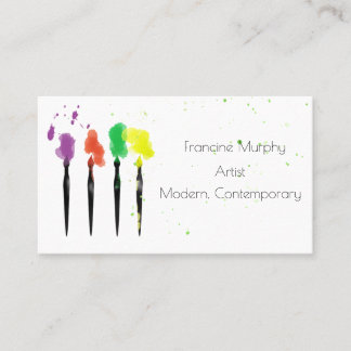 Artist's Paintbrushes Business Card