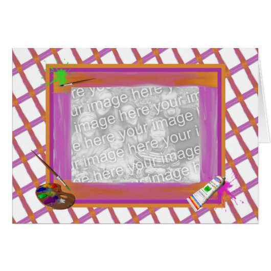 Artists Paints & Palette Template (Front Horizontal)