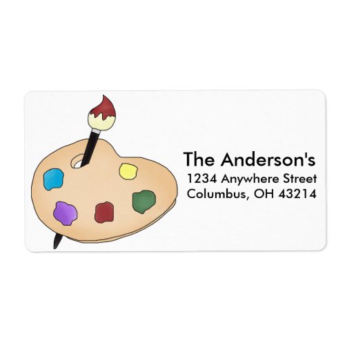 Artists Palate Return Address Labels