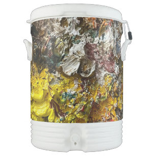 Artist's palette #1 beverage cooler