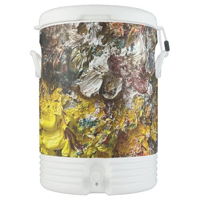 Artist's palette #1 beverage cooler (Front)
