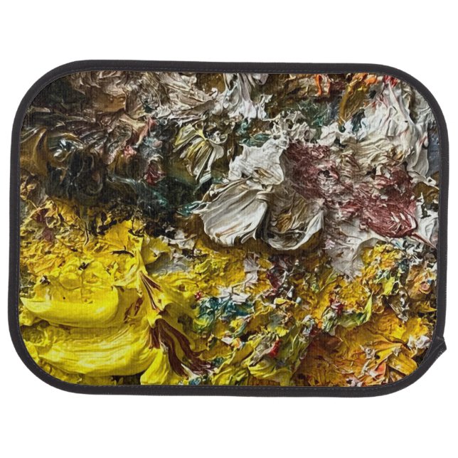 Artist's palette #1 car floor mat (Rear)