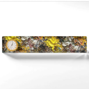 Artist's palette #1 desk name plate