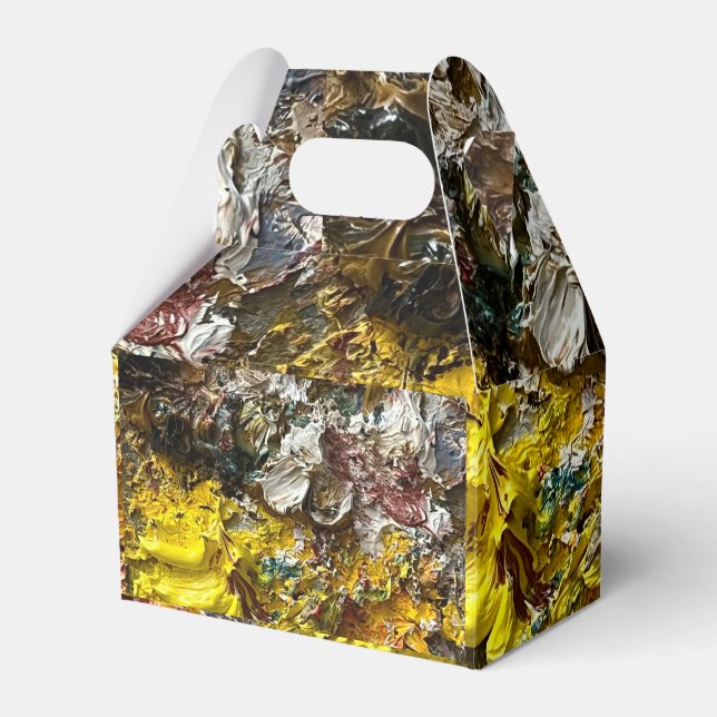 Artist's palette #1 favor boxes (Front Side)