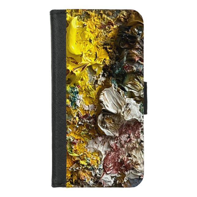 Artist's palette #1 iPhone wallet case (Front)