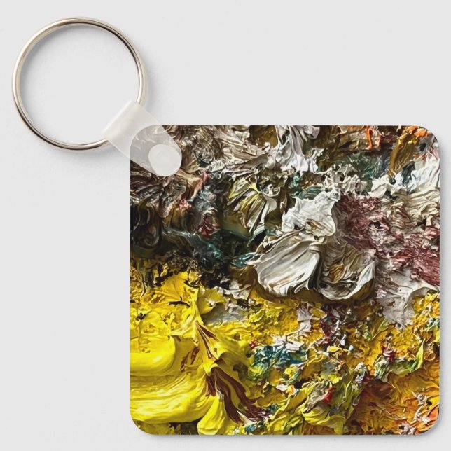 Artist's palette #1 keychain (Front)
