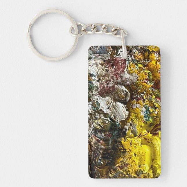 Artist's palette #1 keychain (Front)