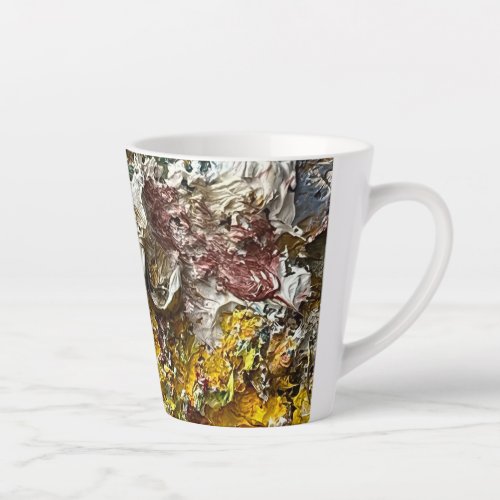 Artists palette 1 latte mug