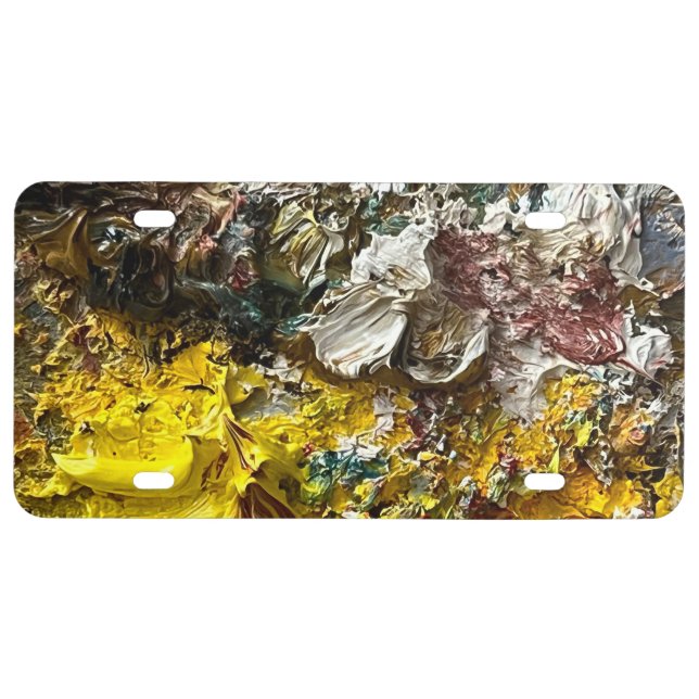 Artist's palette #1 license plate (Front)