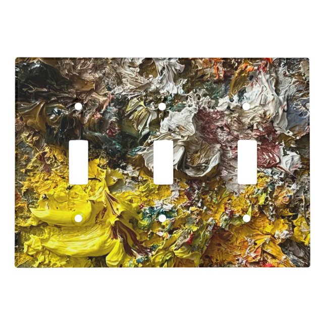 Artist's palette #1 light switch cover (Front)