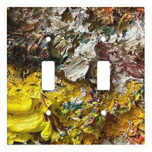 Artist's palette #1 light switch cover