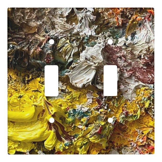 Artist's palette #1 light switch cover (Front)