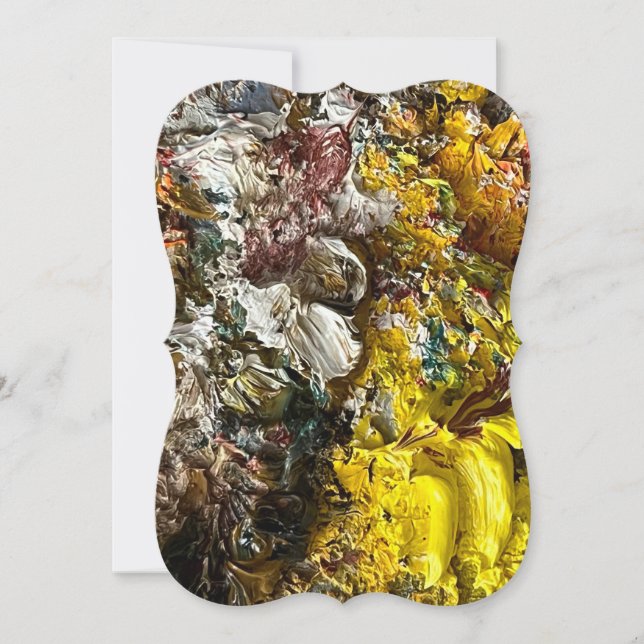 Artist's palette #1 note card (Front)