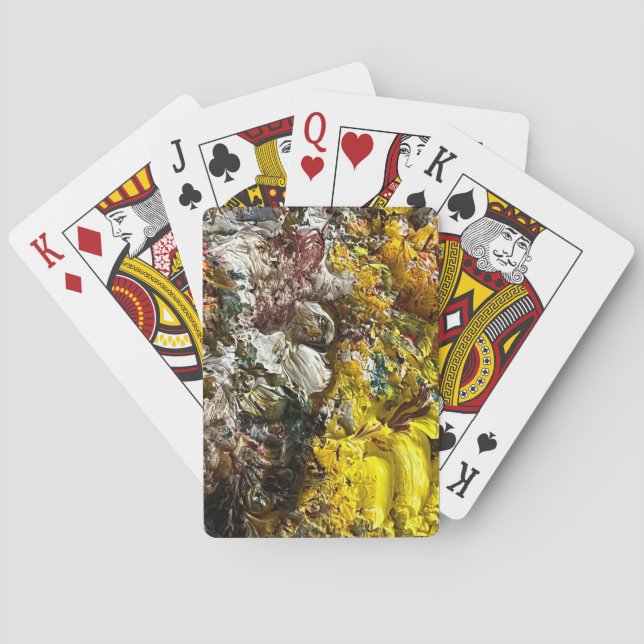 Artist's palette #1 poker cards (Back)
