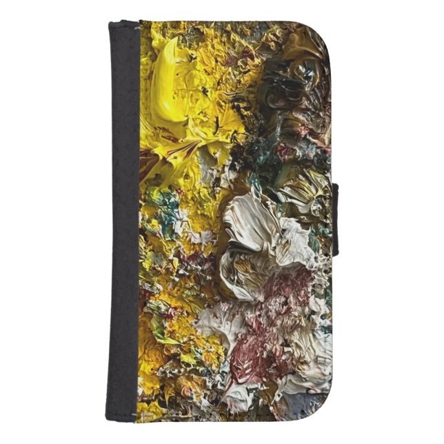 Artist's palette #1 samsung galaxy wallet case (Front)