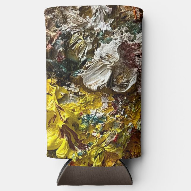 Artist's palette #1 seltzer can cooler (Front)