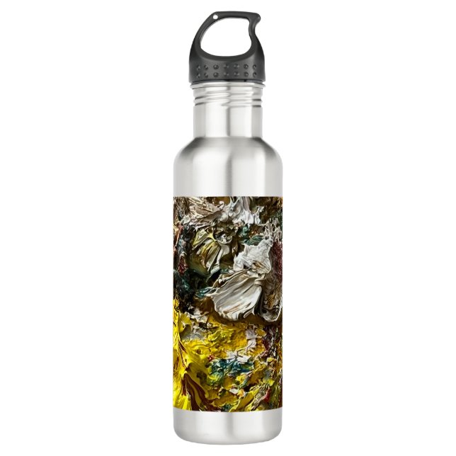 Artist's palette #1 stainless steel water bottle (Front)
