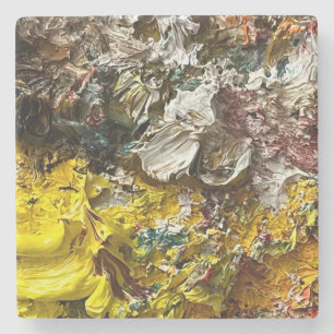 Artist's palette #1 stone coaster