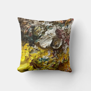 Artist's palette #1 throw pillow