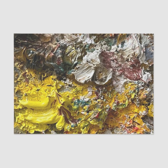 Artist's palette #1 tissue paper (Front)