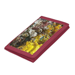 Artist's palette #1 tri-fold wallet