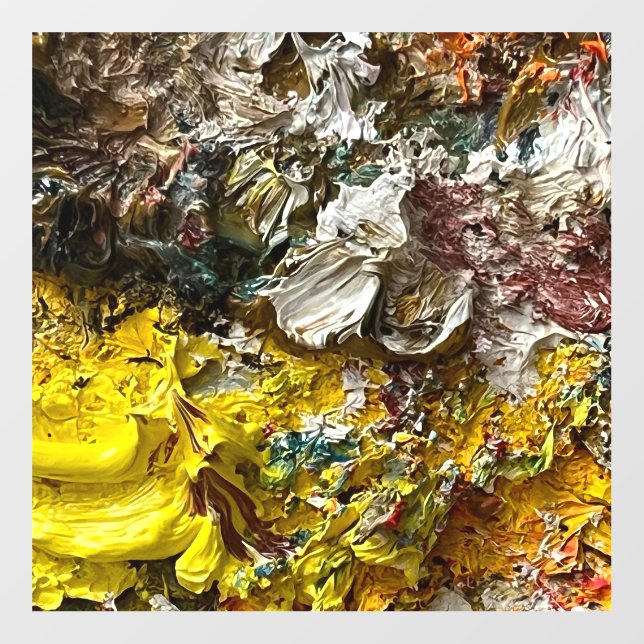 Artist's palette #1 wall decal  (Front)