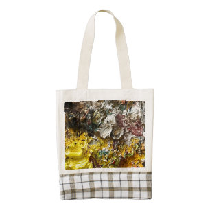 Artist's palette #1 zazzle HEART tote bag