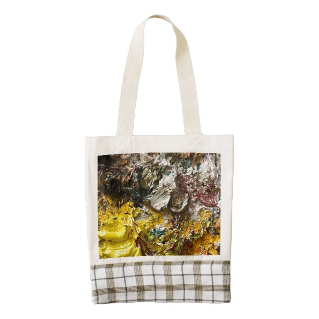 Artist's palette #1 zazzle HEART tote bag (Front)