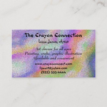 Artist's Palette Business Card by Coconutzoo at Zazzle