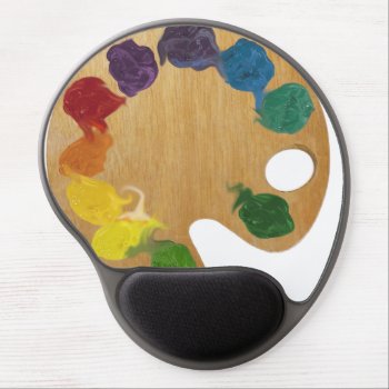 Artist's Palette Gel Mouse Pad by Ink_Ribbon at Zazzle