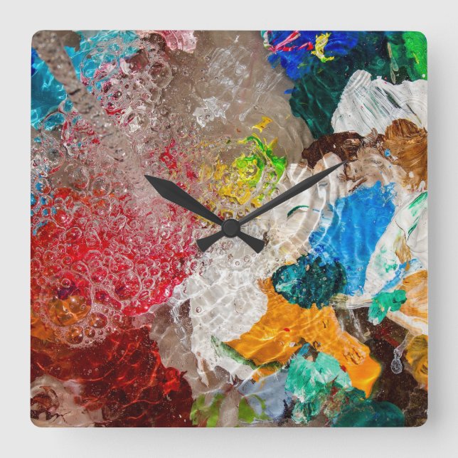 Artist's Palette wall clock (Front)