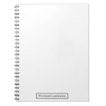 Artist&#39;s Personalized Blank Slate Notebook at Zazzle