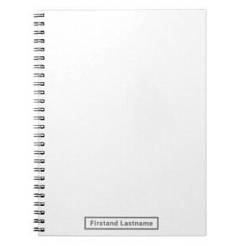 Artist's Personalized Blank Slate Notebook by monoshoppe at Zazzle