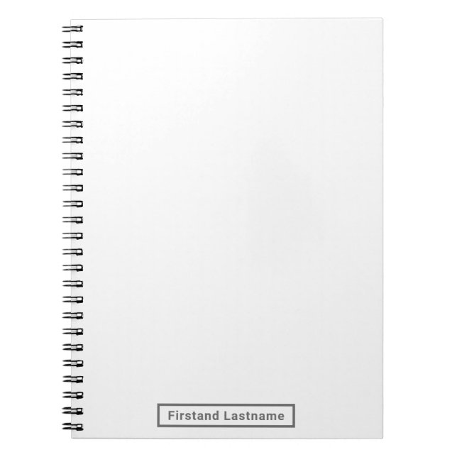 Artist's Personalized Blank Slate Notebook (Front)
