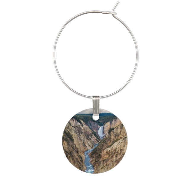 Artist's Point Yellowstone Wine Charm (Front)
