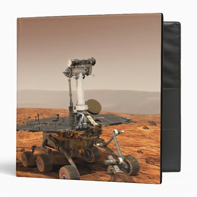 Artists rendition of Mars Rover Binder (Front/Inside)