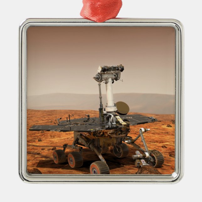 Artists rendition of Mars Rover Metal Ornament (Front)