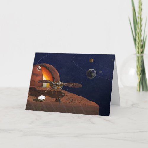 Artists Rendition Of The Insight Lander Card