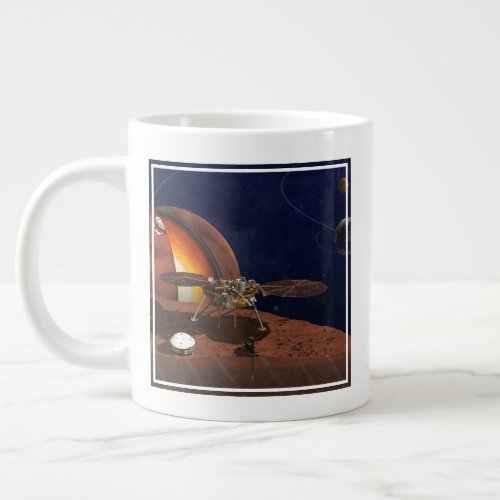 Artists Rendition Of The Insight Lander Giant Coffee Mug
