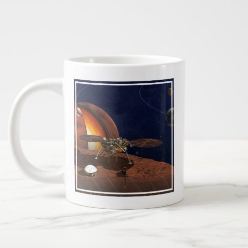 Artists Rendition Of The Insight Lander Giant Coffee Mug