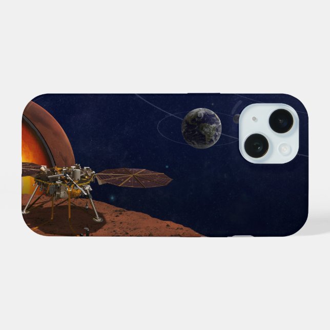Artist's Rendition Of The Insight Lander. Iphone Case (Back Horizontal)
