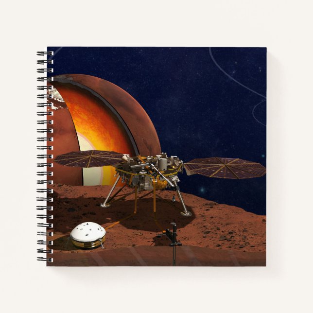 Artist's Rendition Of The Insight Lander. Notebook (Front)