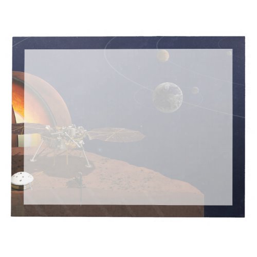 Artists Rendition Of The Insight Lander Notepad